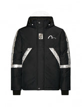 Load image into Gallery viewer, Black RFID Reflective Stripe Puffer Jacket - Hilite NYC