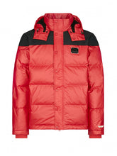 Load image into Gallery viewer, Brushstroke Daicock Red Pearlized Down Coat - Hilite NYC