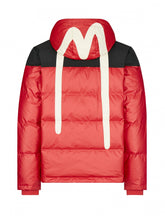 Load image into Gallery viewer, Brushstroke Daicock Red Pearlized Down Coat - Hilite NYC