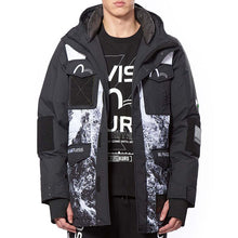 Load image into Gallery viewer, Iceberg Print and Logo Embroidered Down Jacket - Hilite NYC