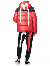 Load image into Gallery viewer, Brushstroke Daicock Red Pearlized Down Coat - Hilite NYC