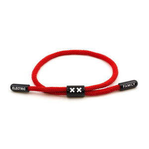 XX NEW SCHOOL BRACELET (RED/BLACK) - Hilite NYC