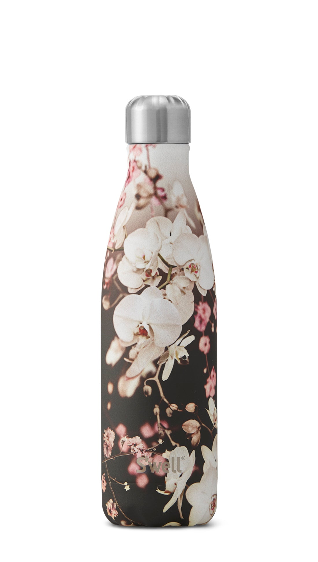 Stainless Steel Water Bottle 17 oz, Tulips