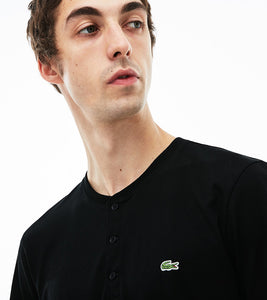 Regular Fit Pima Cotton Henley T-shirt - Hilite NYC