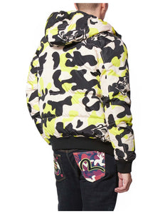 Allover Camouflage Printed Reversible Padded Jacket - Hilite NYC