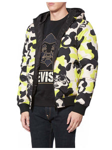 Allover Camouflage Printed Reversible Padded Jacket - Hilite NYC