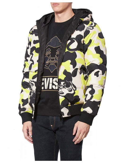 Allover Camouflage Printed Reversible Padded Jacket - Hilite NYC