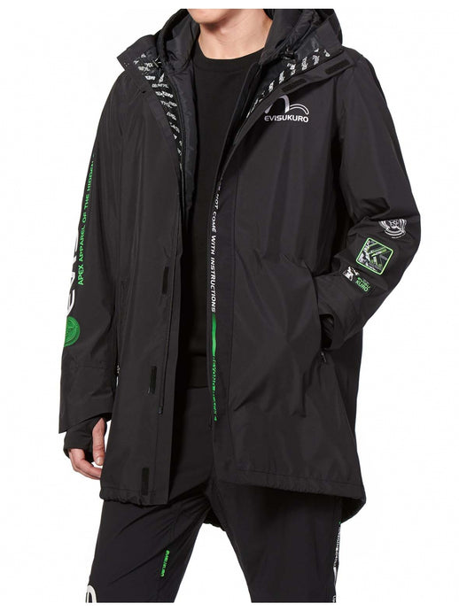 Multi Badge Windproof Parka with Detachable Vest - Hilite NYC