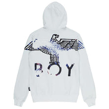 Load image into Gallery viewer, BOY EAGLE FLOCK HOODIE - WHITE - Hilite NYC